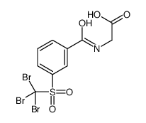 2-[[3-(tribromomethylsulfonyl)benzoyl]amino]acetic acid结构式