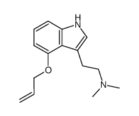 [2-(4-allyloxy-indol-3-yl)-ethyl]-dimethyl-amine结构式