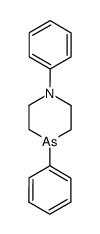 1,4-diphenyl-[1,4]azarsinane Structure