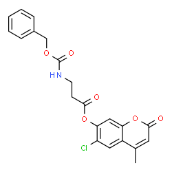 6-chloro-4-methyl-2-oxo-2H-chromen-7-yl 3-(((benzyloxy)carbonyl)amino)propanoate picture