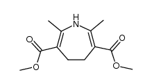 2,7-dimethyl-4,5-dihydro-1H-azepine-3,6-dicarboxylic acid dimethyl ester结构式