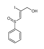 3-(benzenesulfinyl)-2-iodoprop-2-en-1-ol Structure