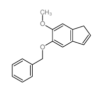 1H-Indene,6-methoxy-5-(phenylmethoxy)- structure