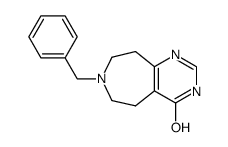 7-benzyl-3,5,6,7,8,9-hexahydro-pyrimido[4,5-d]azepin-4-one结构式