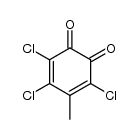 3,4,6-trichloro-5-methyl-1,2-benzoquinone Structure