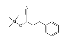 (S)-(-)-4-phenyl-2-(trimethylsilyloxy)butanenitrile Structure