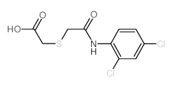 2-([2-(2,4-DICHLOROANILINO)-2-OXOETHYL]SULFANYL)ACETIC ACID结构式