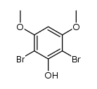 2,6-dibromo-3,5-dimethoxyphenol结构式