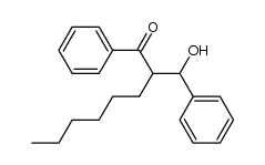 2-(hydroxy(phenyl)methyl)-1-phenyloctan-1-one Structure