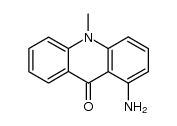 1-amino-10-methyl acridine-9-one结构式