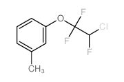 1-(2-chloro-1,1,2-trifluoro-ethoxy)-3-methyl-benzene structure