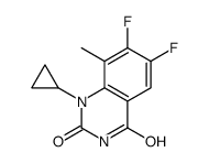 1-cyclopropyl-6,7-difluoro-8-methylquinazoline-2,4-dione结构式
