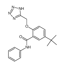 5-tert-butyl-N-phenyl-2-(1H-tetrazol-5-ylmethoxy)-benzamide Structure