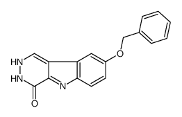 8-phenylmethoxy-2,3-dihydropyridazino[4,5-b]indol-4-one结构式