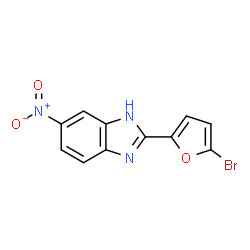 2-(5-Bromo-2-furyl)-5-nitrobenzimidazole Structure