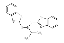 2-Benzothiazolesulfenamide,N-(2-benzothiazolylthio)-N-(1-methylethyl)- Structure