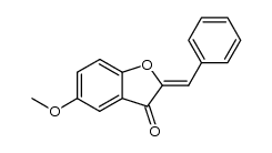 (Z)-2-benzylidene-5-methoxybenzofuran-3(2H)-one Structure
