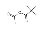 3,3-dimethylbut-1-en-2-yl acetate结构式