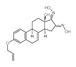 N-[(9S,13S,14R)-13-methyl-17-nitroso-3-prop-2-enoxy-6,9,11,12,14,15-hexahydrocyclopenta[a]phenanthren-16-yl]hydroxylamine structure