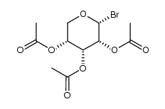 2,3,4-tri-O-acetyl-α-D-ribopyranosyl bromide结构式