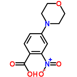 4-Morpholin-4-yl-2-nitrobenzoic acid structure