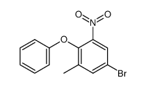 (4-bromo-2-methyl-6-nitro-phenyl)-phenyl ether Structure