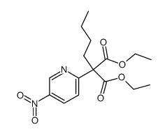 2-(1,1-bis(ethoxycarbonyl)pentyl)-5-nitropyridine Structure