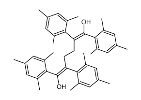 1.2.5.6-tetrakis-(2.4.6-trimethyl-phenyl)-hexadiene-(1.5)-diol-(1.6) of mp: 208 degree Structure