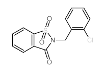 1,2-Benzisothiazol-3(2H)-one,2-[(2-chlorophenyl)methyl]-, 1,1-dioxide结构式