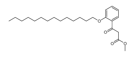 3-Oxo-3-(2-tetradecyloxy-phenyl)-propionic acid methyl ester Structure