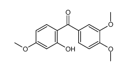 2-hydroxy-3',4,4'-trimethoxy benzophenone结构式