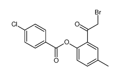 1-[2-(4-chlorobenzoyloxy)-5-methylphenyl]-2-bromoethanone Structure