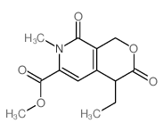methyl 7-ethyl-3-methyl-2,8-dioxo-9-oxa-3-azabicyclo[4.4.0]deca-4,11-diene-4-carboxylate Structure