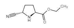 (5S)-5-Cyano-L-proline ethyl ester结构式