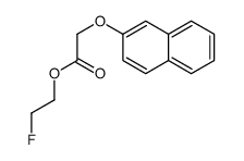 2-fluoroethyl 2-naphthalen-2-yloxyacetate结构式