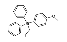 (iodomethyl)(4-methoxyphenyl)diphenylsilane结构式