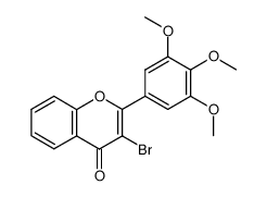 3-bromo-2-(3,4,5-trimethoxyphenyl)-4H-chromen-4-one结构式