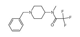 N-(1-benzyl-4-piperidinyl)-2,2,2-trifluoro-N-methylacetamide Structure