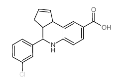 4-(3-Chloro-phenyl)-3a,4,5,9b-tetrahydro-3H-cyclopenta[c]quinoline-8-carboxylic acid Structure