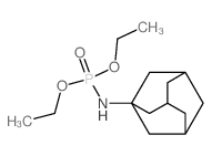 N-diethoxyphosphoryladamantan-1-amine structure