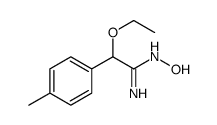 2-ethoxy-N'-hydroxy-2-(4-methylphenyl)ethanimidamide结构式