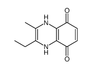 5,8-Quinoxalinediol,2-ethyl-3-methyl-(9CI) structure