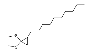 2-decyl-1,1-bis-methylsulfanyl-cyclopropane结构式