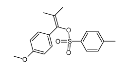 1-(p-methoxyphenyl)-2-methylpropen-1-yl tosylate Structure