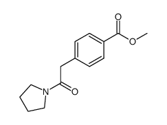 methyl 4-(2-oxo-2-(pyrrolidin-1-yl)ethyl)benzoate Structure