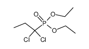 (1,1-dichloro-propyl)-phosphonic acid diethyl ester Structure