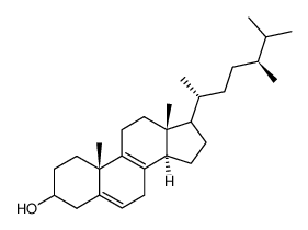 Ergosta-5,8-dien-3β-ol结构式
