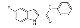 1H-Indole-2-carboxamide,5-fluoro-N-phenyl-(9CI) structure
