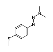 N-methyl-N-[(4-methylsulfanylphenyl)diazenyl]methanamine结构式