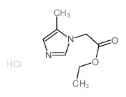 1H-Imidazole-1-aceticacid, 5-methyl-, ethyl ester, hydrochloride (1:1)结构式